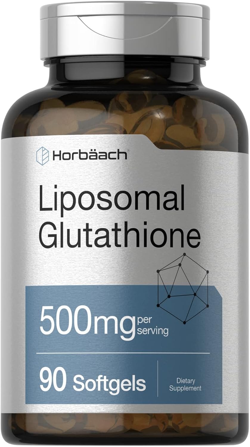 Horbäach Liposomal Glutathione 500mg | 90 Softgels | Reduced Form