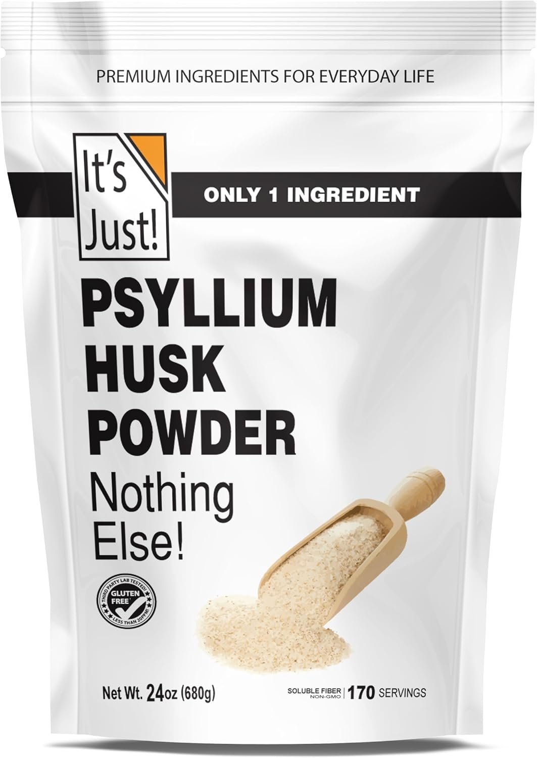It’s Just! – Psyllium Husk Powder, Unflavored, 24oz