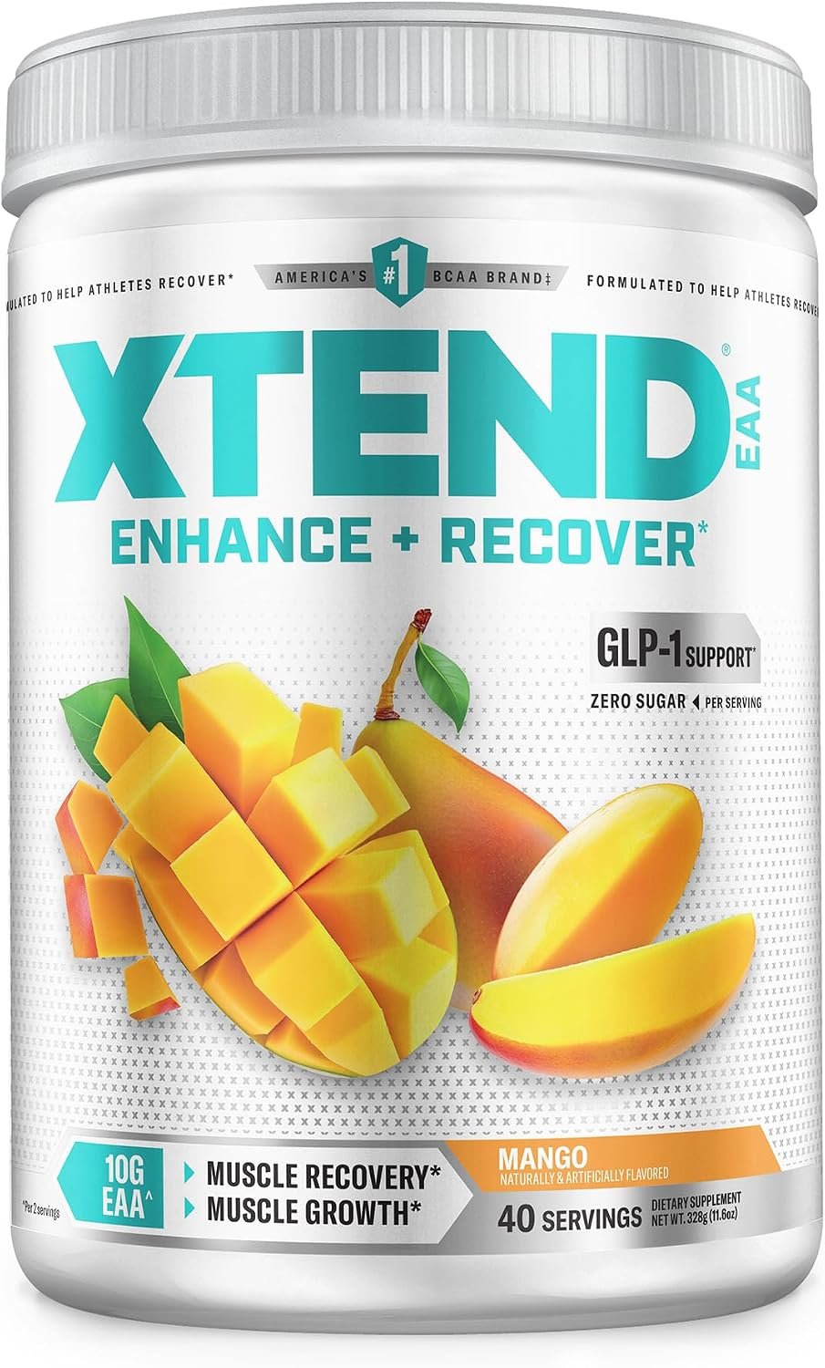 Xtend EAA + BCAA Powder with 10g EAAs, Mango, 40 Servings