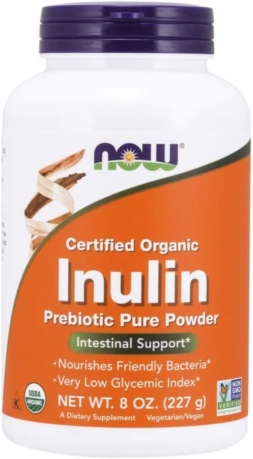 Now – Organic Inulin Powder 8 Oz