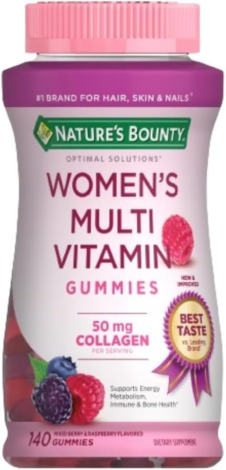 Nature’s Bounty Optimal Solutions, Women’s Multivitamin Gummies, 140 Count