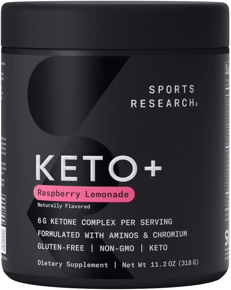 Sports Research® Keto + Exogenous Ketones w/goBHB®, Raspberry Lemonade