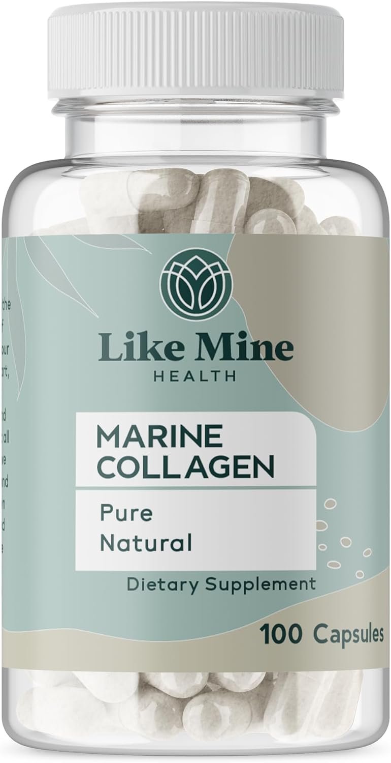 Like Mine, Marine Collagen, 100 Capsules