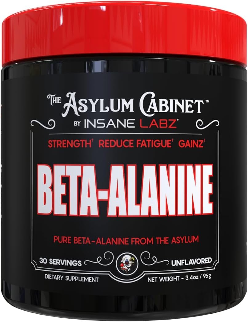 Insane Labz Pure Beta Alanine Powder, 3200mg Serving, 30 Servings