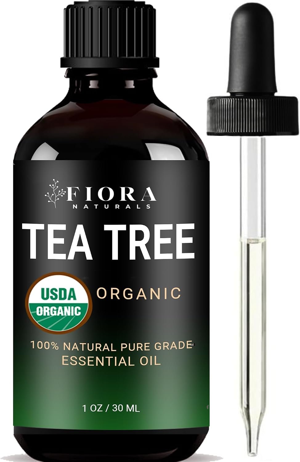 Fiora Naturals Tea Tree Oil, 100% Pure Organic Tea Tree Essential Oil 1 oz