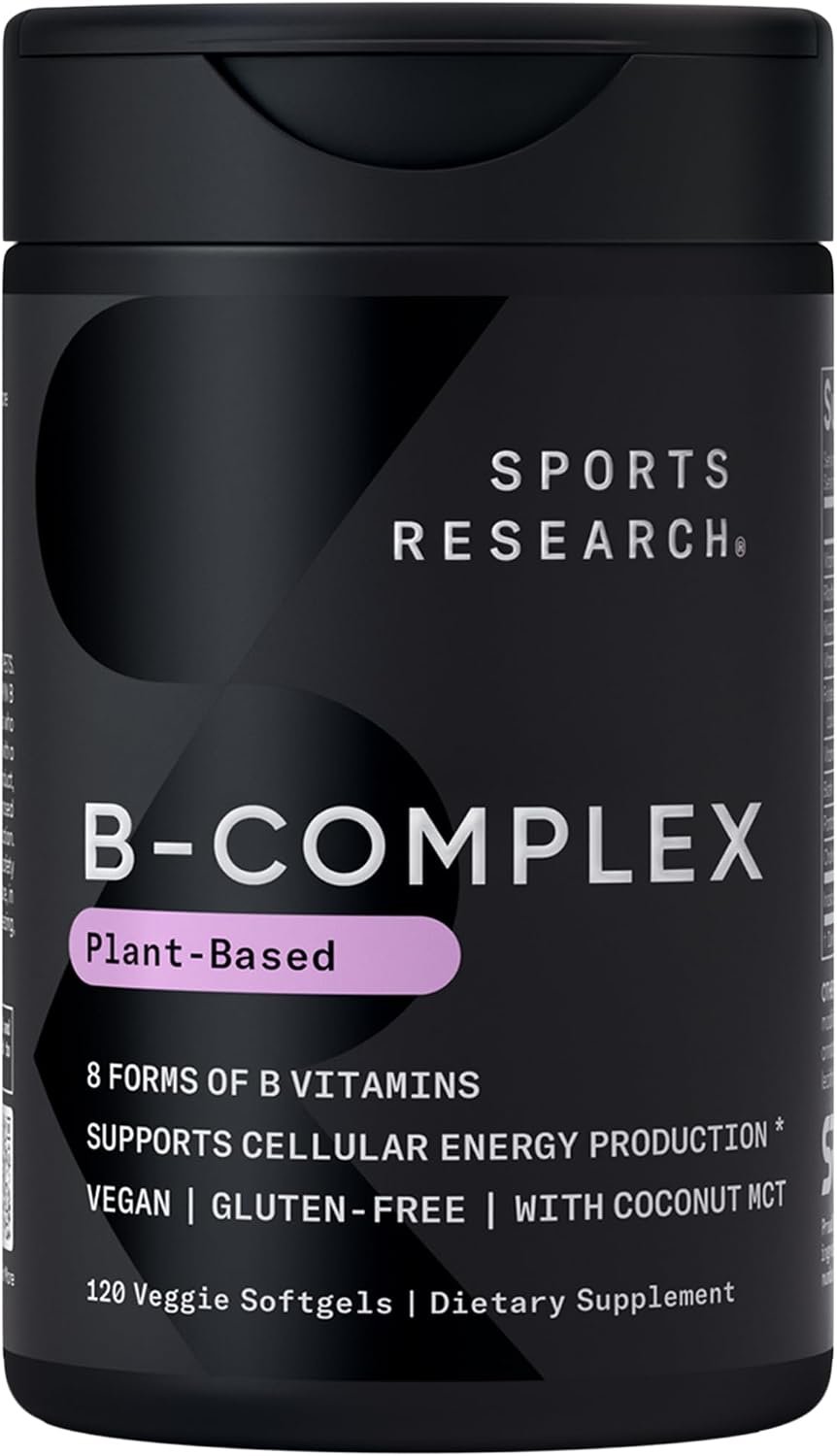 Sports Research® Vitamin B-Complex, 120 Count Plantgels™