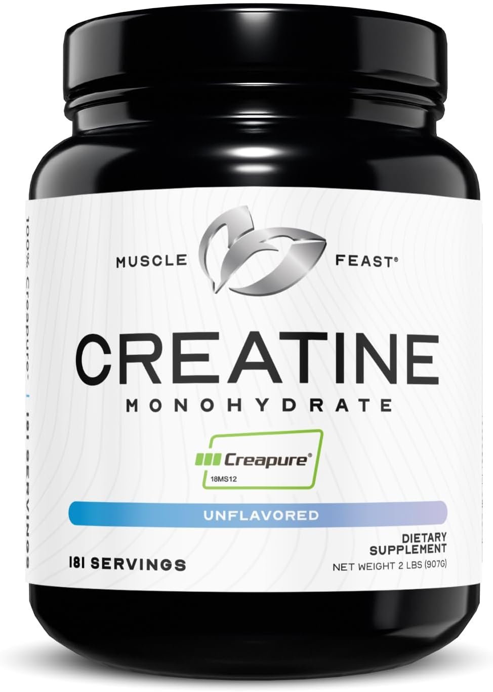 Muscle Feast Creapure Creatine Monohydrate Powder, Unflavored (2lb)