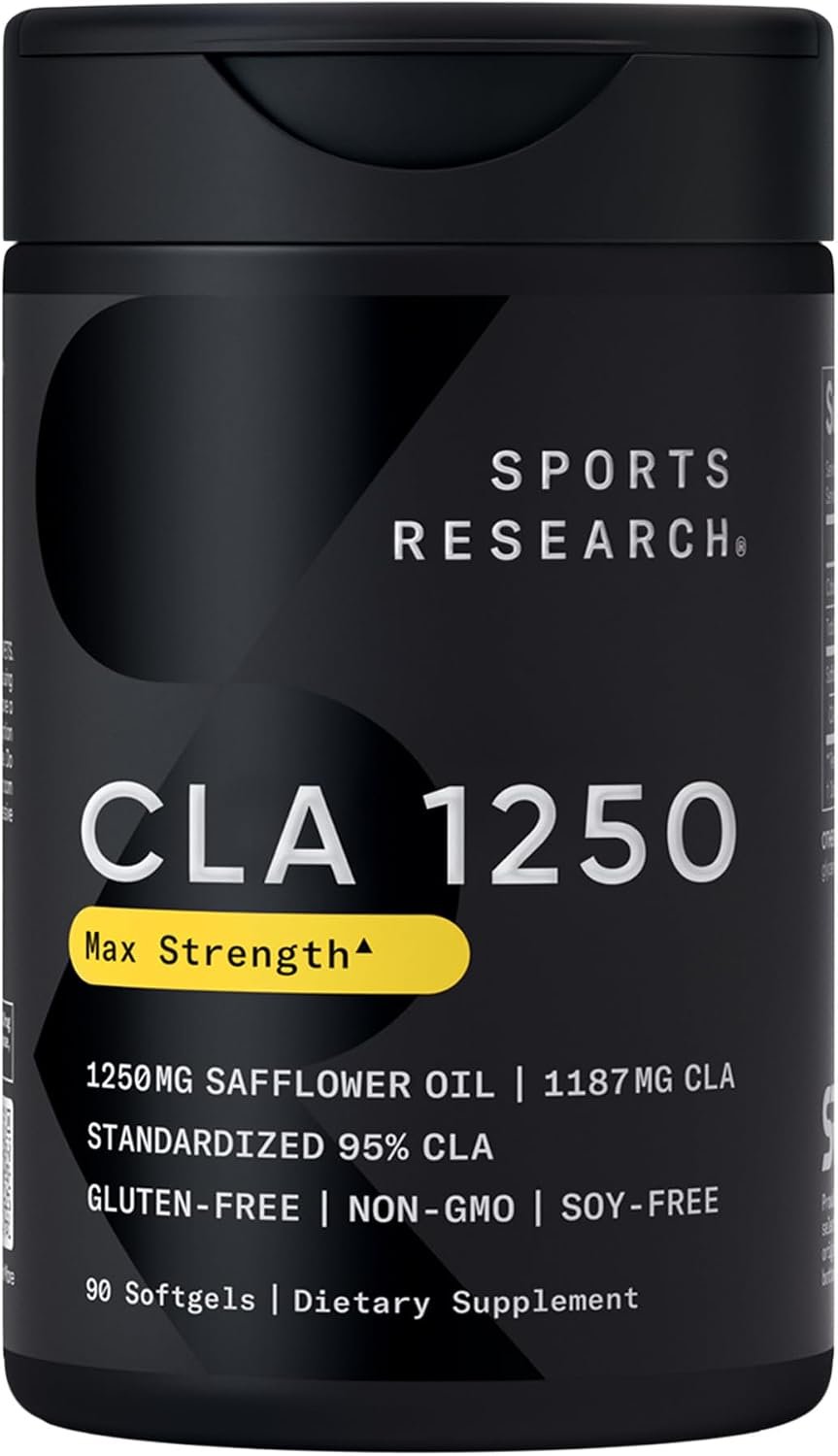 Sports Research® CLA 1250mg, 90 Softgels