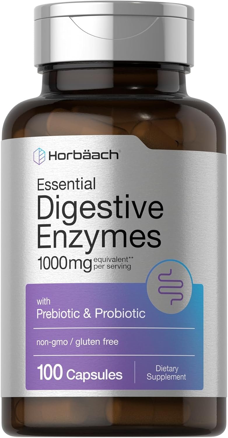 Horbäach Essential Digestive Enzymes | 100 Capsules