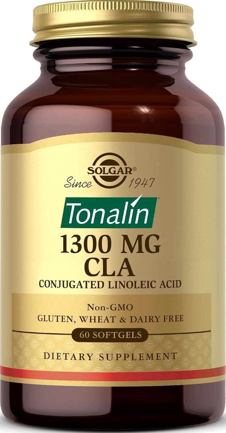 Solgar Tonalin CLA 1300 mg – 60 Softgels – Conjugated Linoleic Acid – Non-GMO, Gluten Free, Dairy Free – 60 Servings