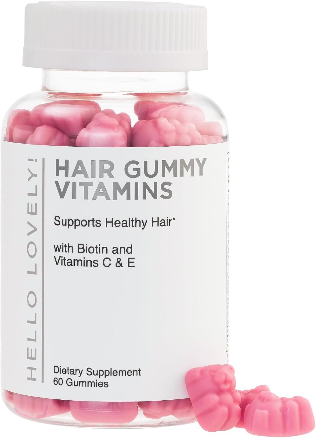 Hair Vitamin Gummy – Advanced Hair, Skin, & Nails Supplement – Complete Beauty Complex with 5000mcg Biotin – Supports Thicker, Stronger, Fuller Hair for Women & Men – Berry Flavor – 120 Gummies