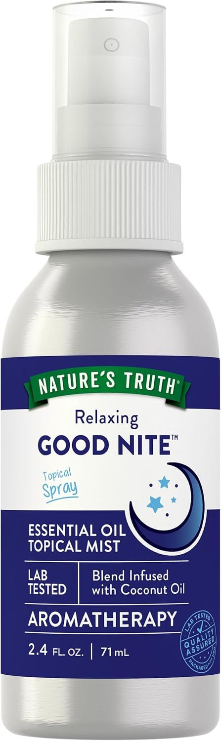 Nature’s Truth Good Nite Essential Oil Mist | 2.4 fl oz | Calming Blend