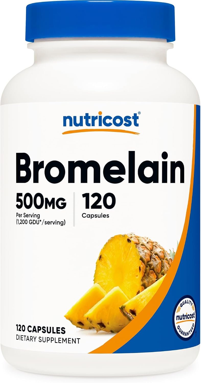 Nutricost Bromelain (500mg) 120 Vegetarian Capsules, Gluten Free