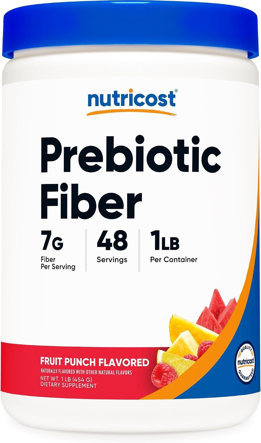 Nutricost Prebiotic Fiber (Fruit Punch Flavored) 1 Pound, Gluten-Free