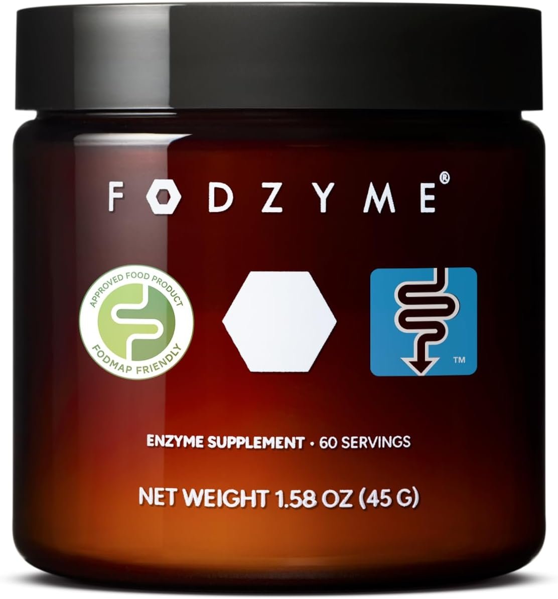 FODZYME® Home Kit Digestive Enzymes for Gut Health, Relief for Bloating, Gas, Constipation, Diarrhea, Abdominal Pain, Low FODMAP, 60 Dose