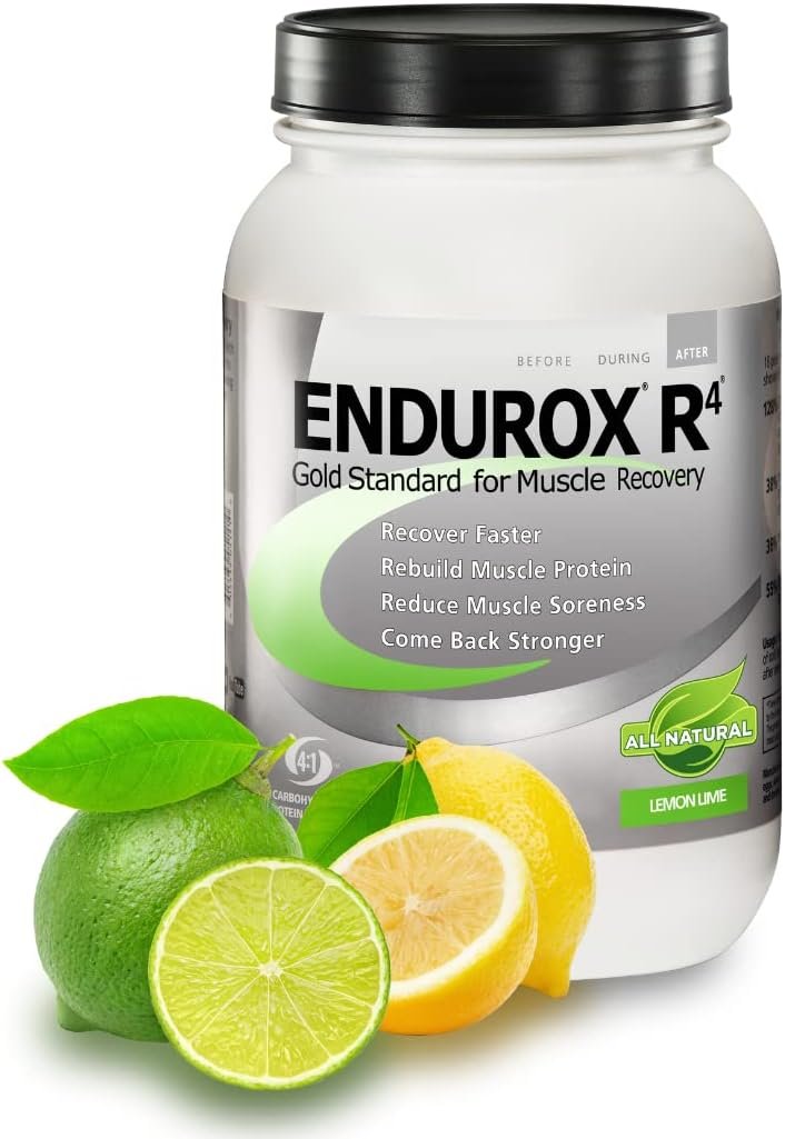 Endurox PacificHealth R4 Recovery Drink Mix, Lemon Lime, 28 Servings