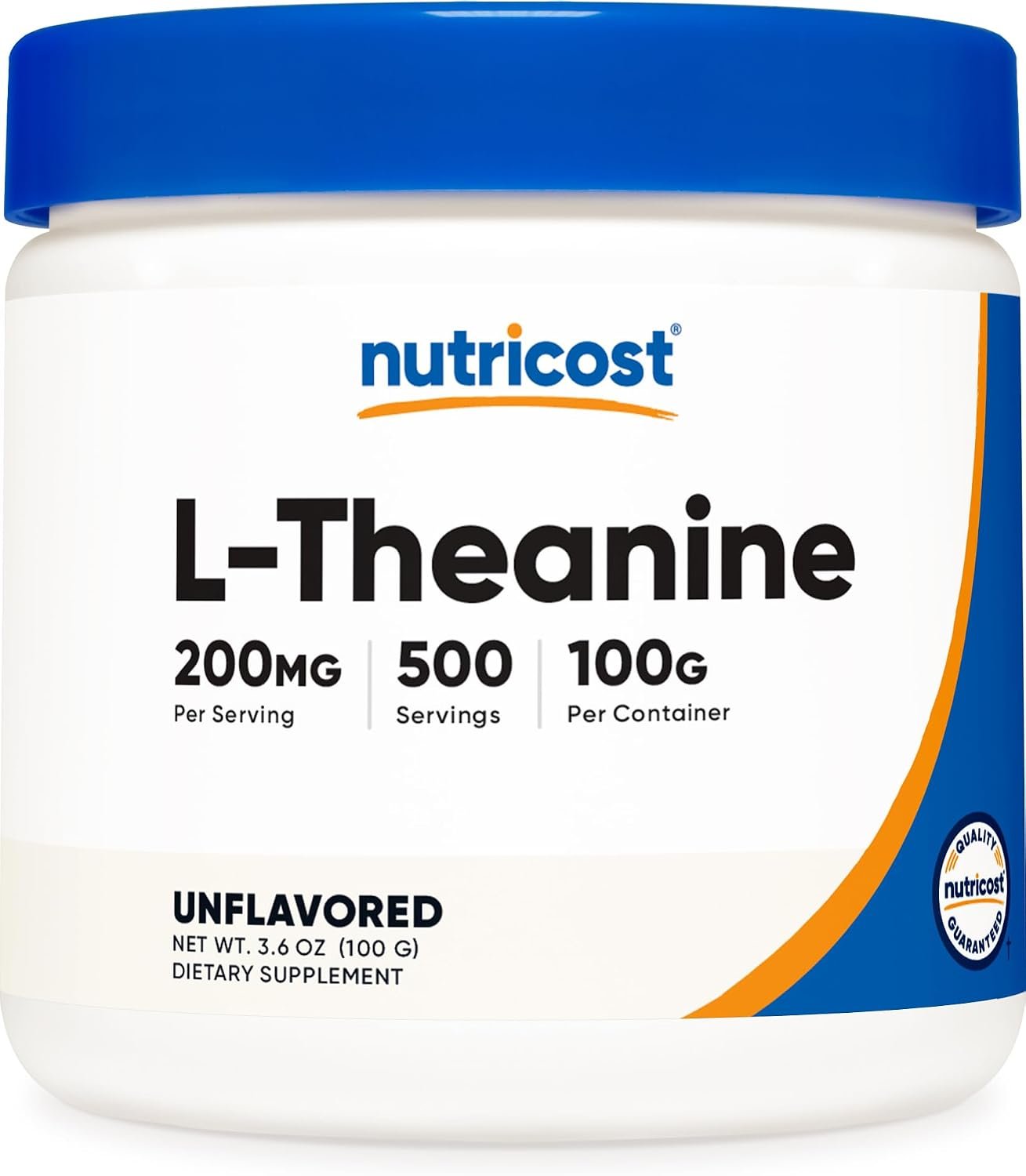 Nutricost L-Theanine Powder 100 Grams – Gluten Free & Non-GMO