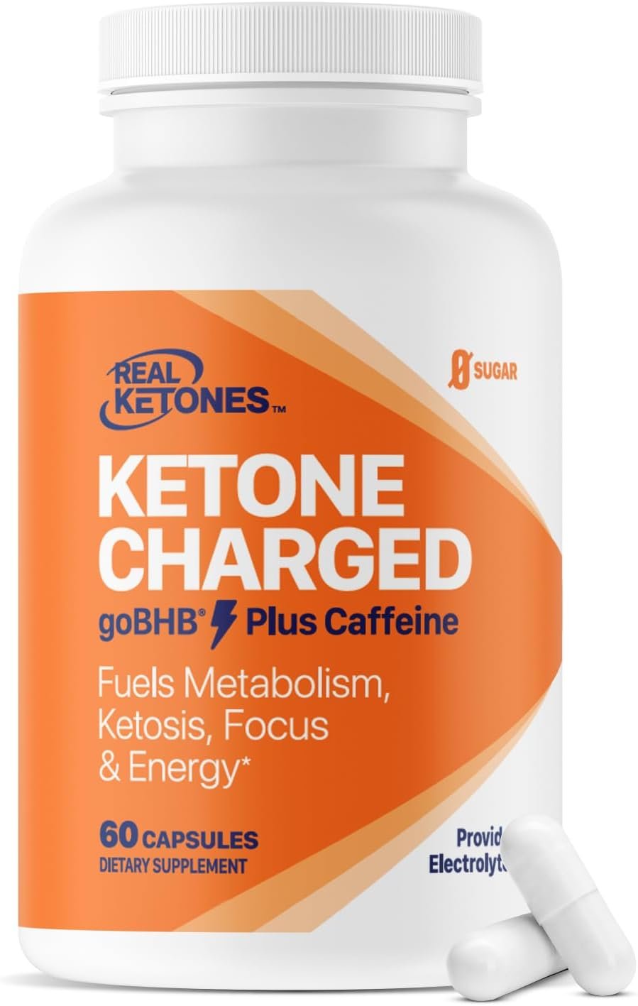 Keto BHB Salts Capsules – Sodium Calcium & Magnesium BHB Capsules with Caffeine & Patented goBHB Beta-Hydroxybutyrate Electrolytes – Exogenous Ketones Supplement for Enhanced Energy Focus & Ketosis