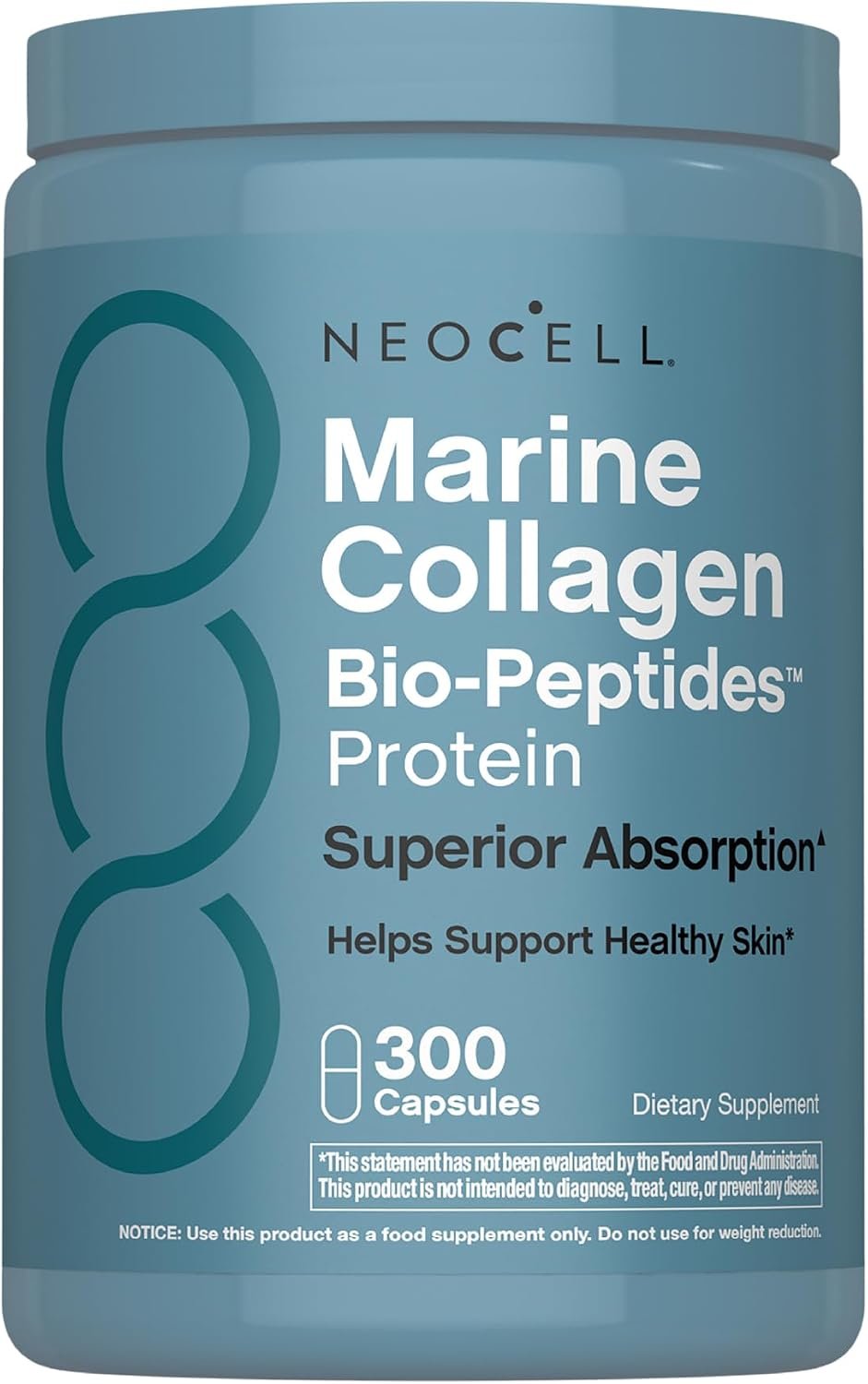 NeoCell Marine Collagen Peptides Capsules | 300 Pills