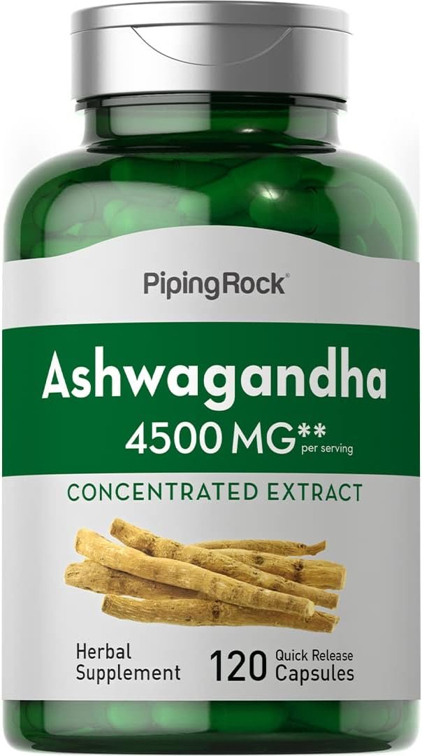 Piping Rock Ashwagandha Supplement | 120 Capsules