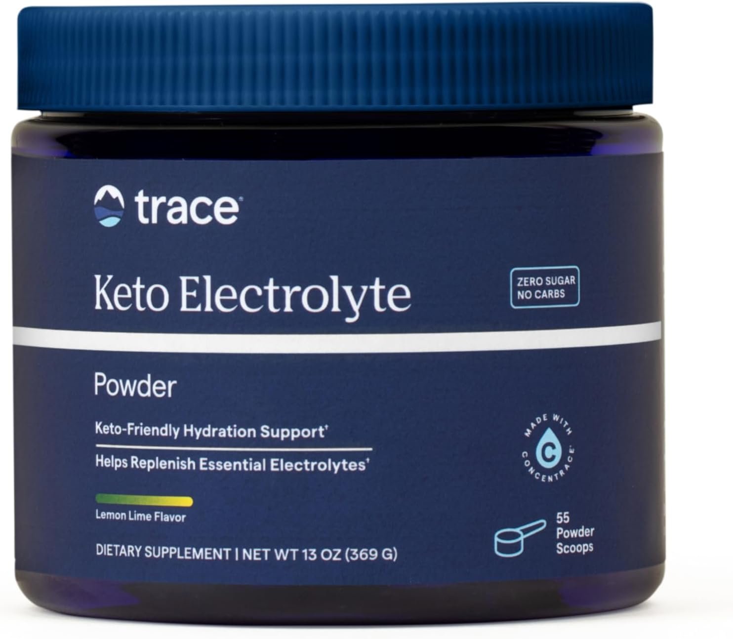 Trace Minerals Hydro Pak Keto Electrolyte, Lemon Lime, 55 Servings