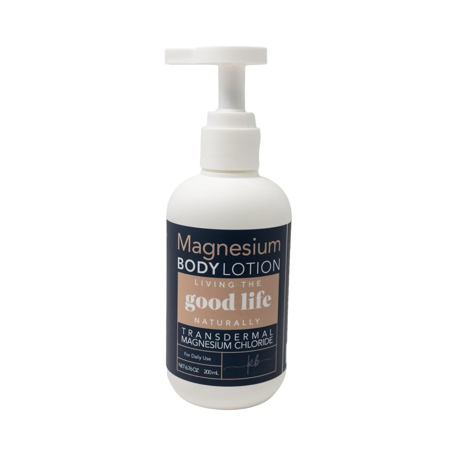 Living the Good Life Naturally Magnesium Lotion for Sensitive Skin