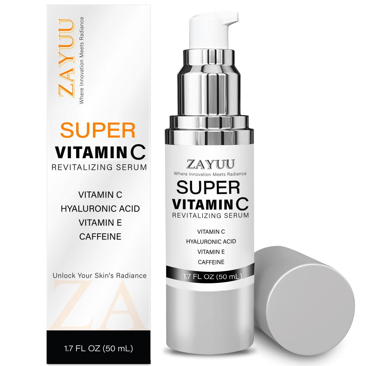 Super Vitamin C Face Serum for Mature Skin: Anti-Aging, Dark Spots 1.7oz