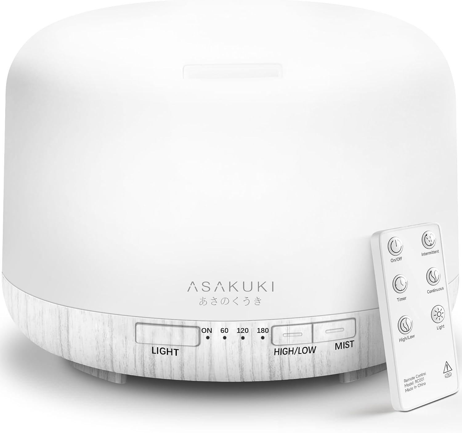 ASAKUKI Essential Oil Diffuser for Home, 500ML Aromatherapy Humidifier