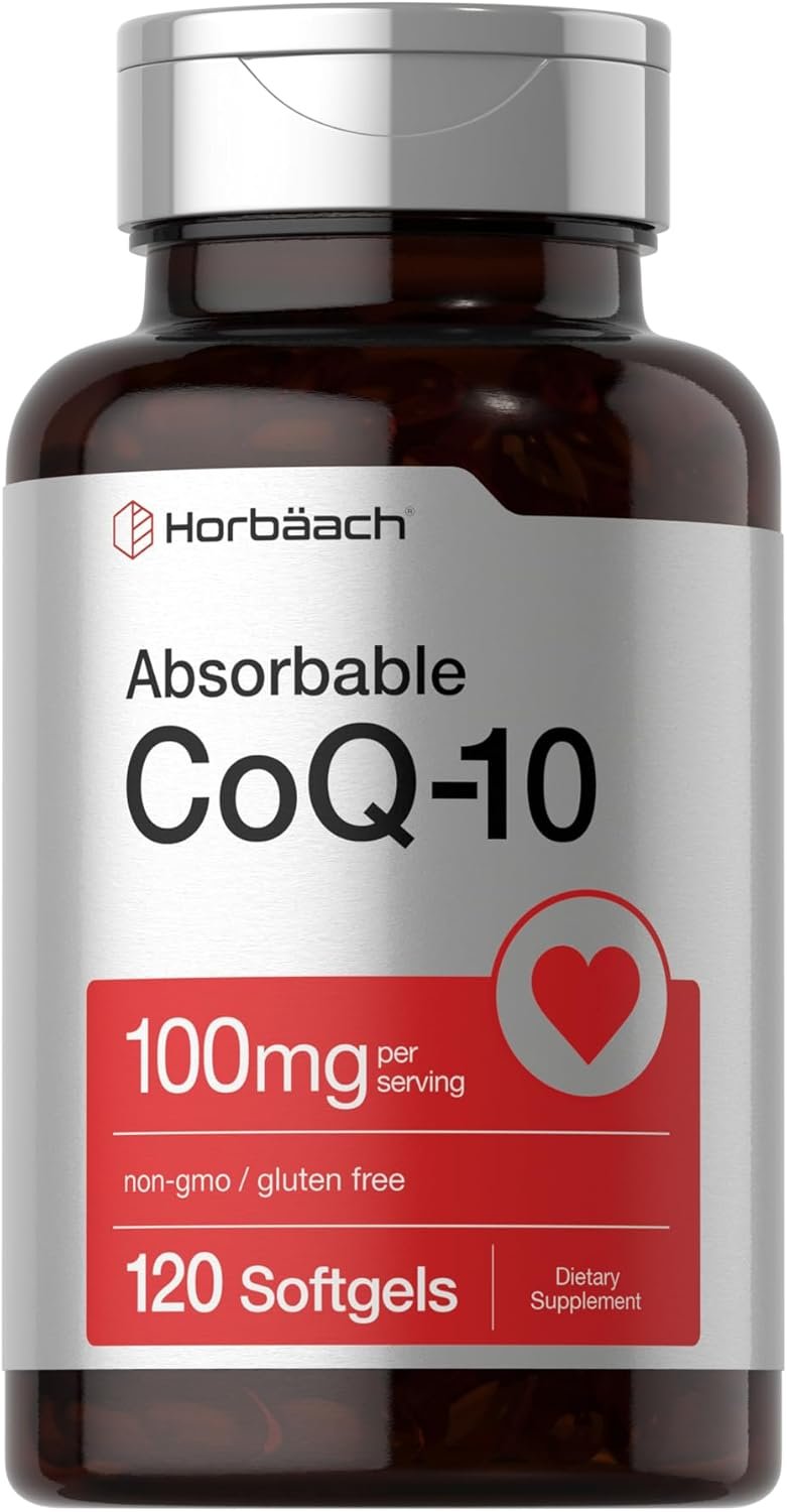 Horbäach CoQ10 100mg Softgels | 120 Count