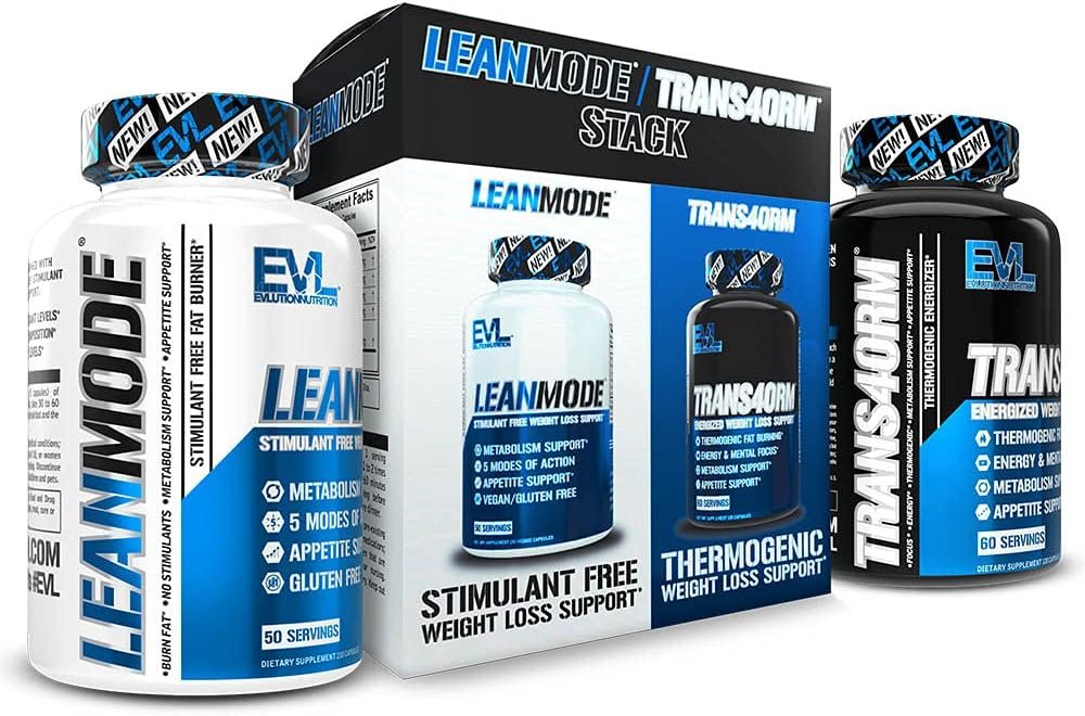 EVL LeanMode – Weight Loss Support Stack – Trans4orm & Metabolism Support