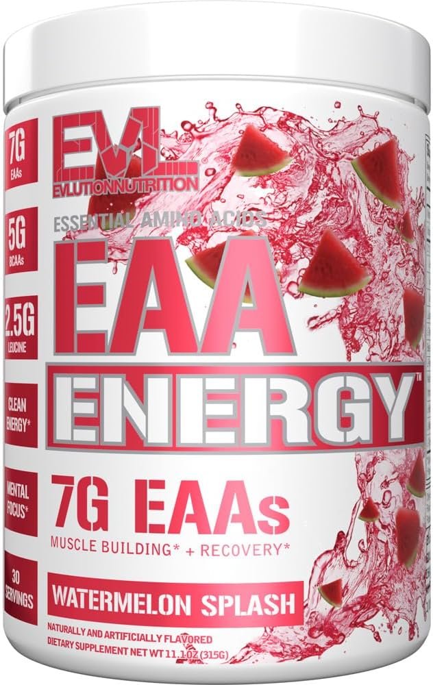 EVL EAA Energy Essential Amino Acids Powder Pre & Post Workout – 30 Serving