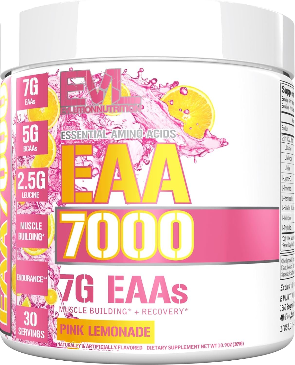 EVL EAA Essential Amino Acids Powder Pre & Post Workout – 30 Servings