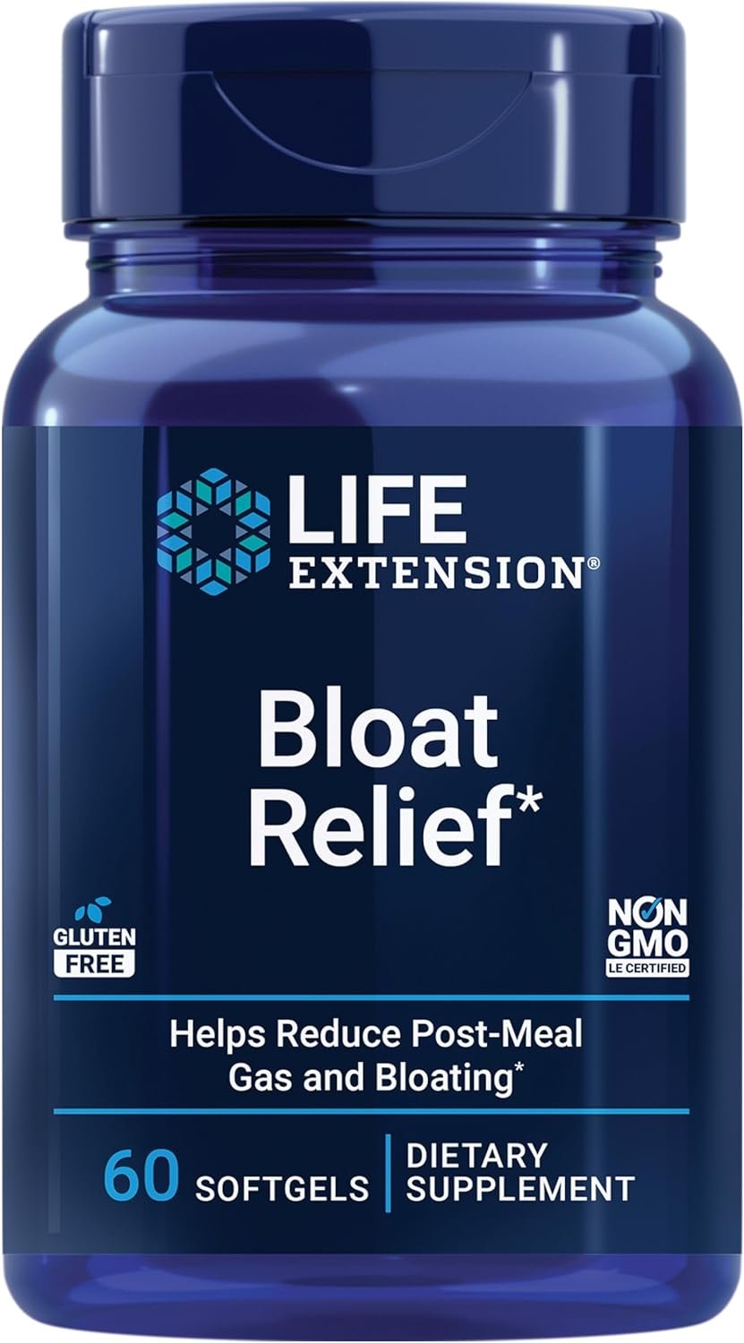 Life Extension Bloat Relief, 60 Softgels