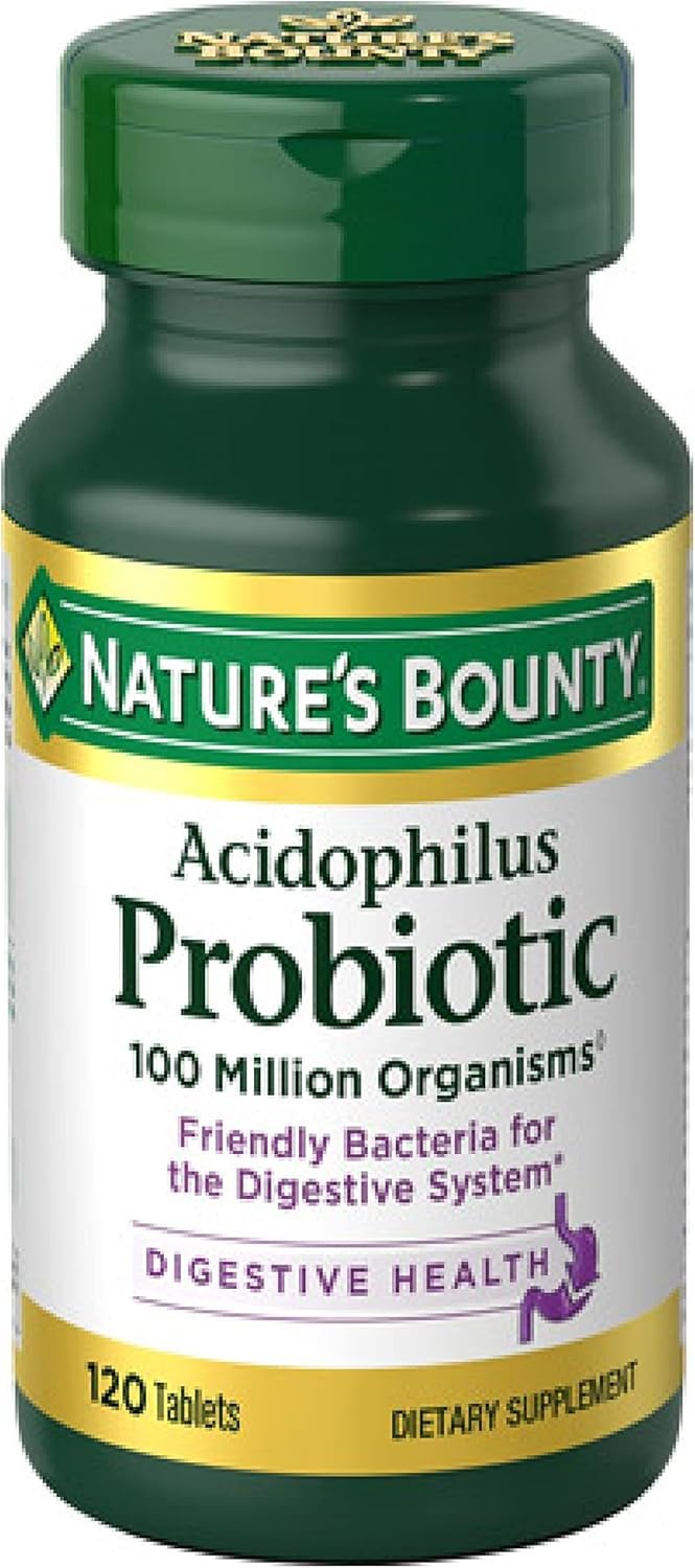 Nature’s Bounty Probiotic Acidophilus Tablets, 120 tablets