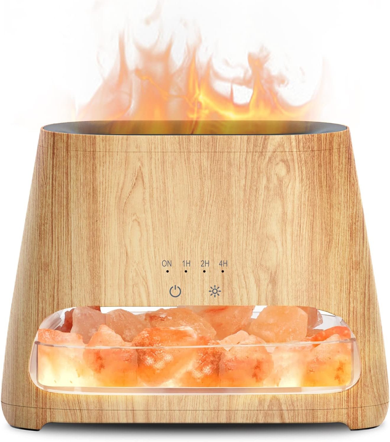 SALKING 2-in-1 Essential Oil Diffuser for Home & Himalayan Salt Lamp, 150ml