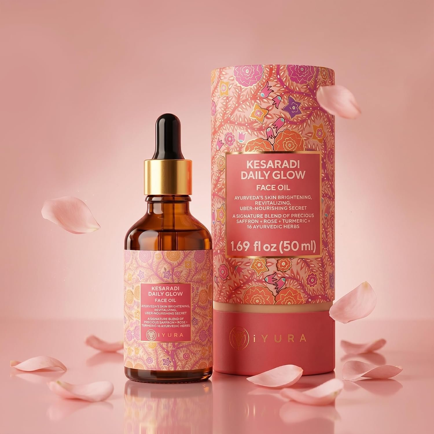 iYURA Kesaradi Saffron Face Oil | 100% Natural | For Visibly Brighter Skin