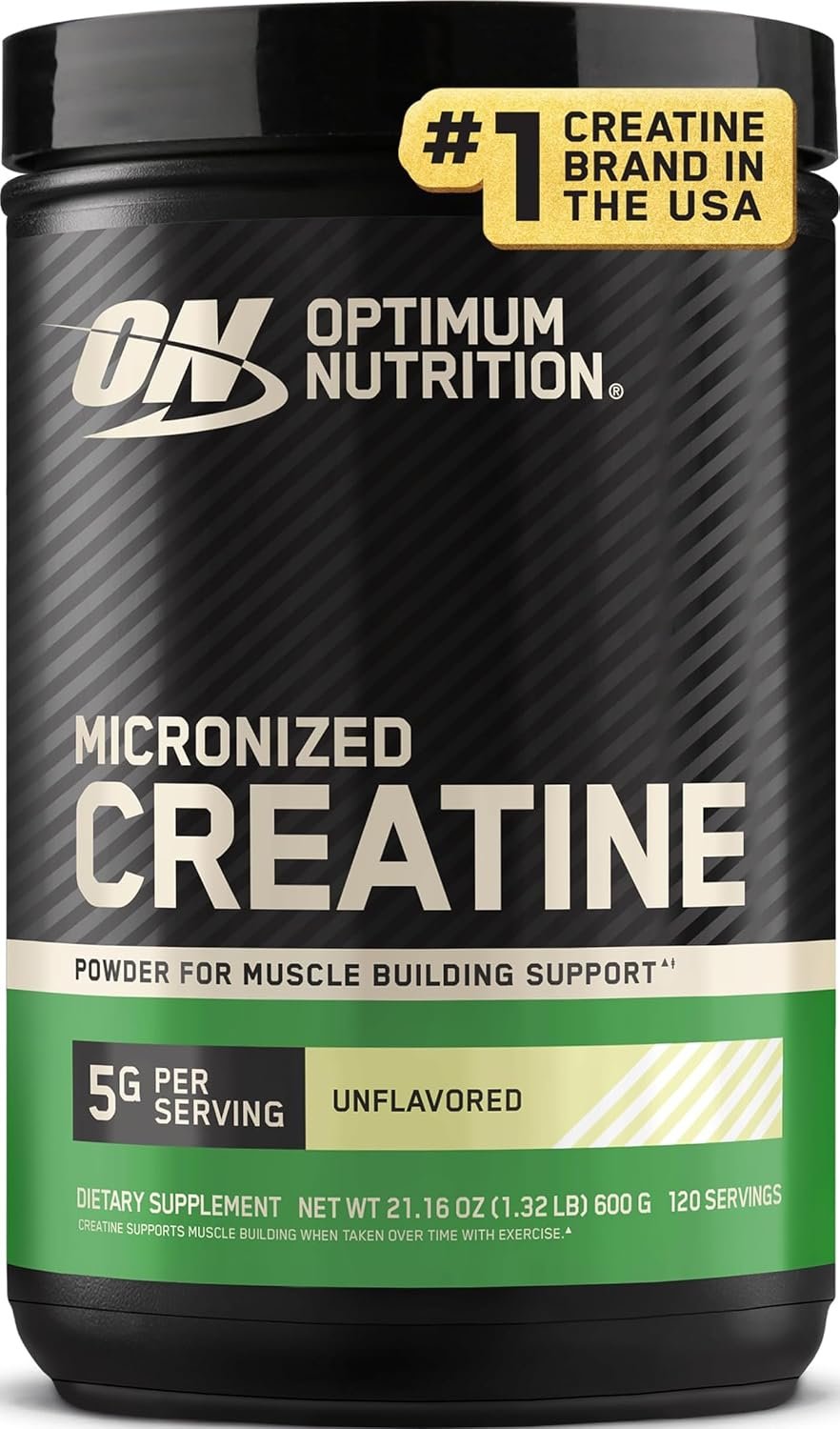 Optimum Nutrition Creatine Monohydrate Powder, Unflavored, 1.32 LB