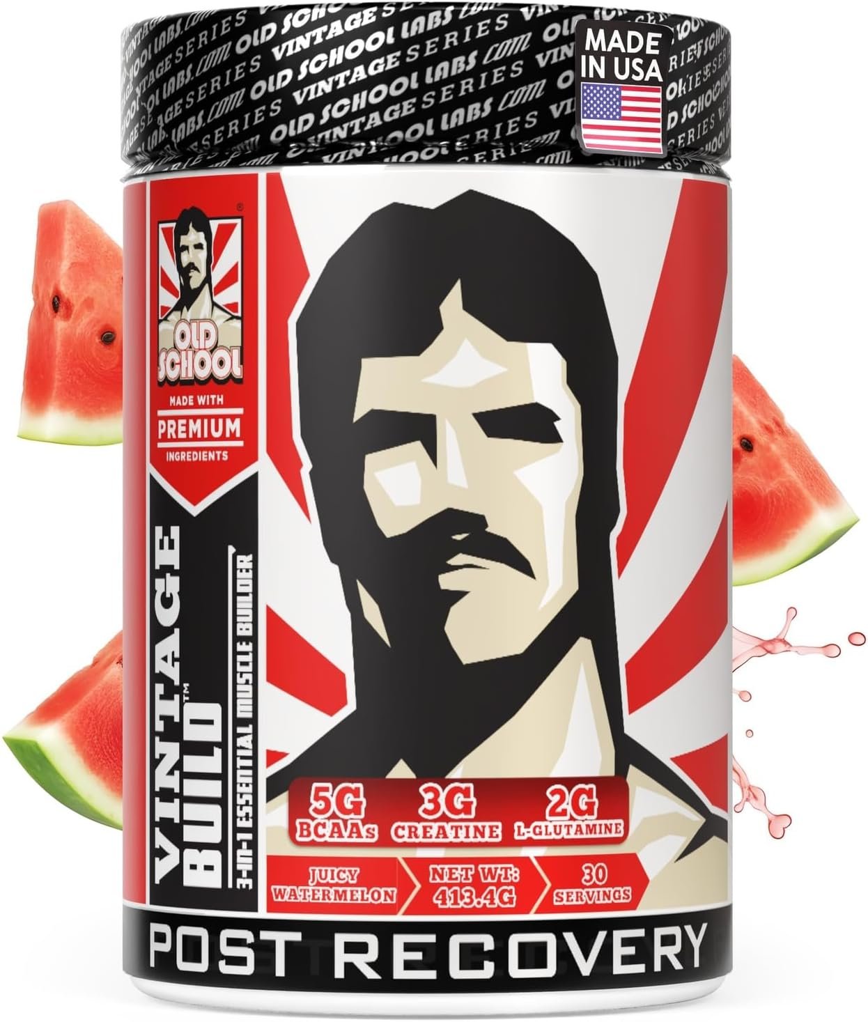 Old School Labs Vintage Build Post-Workout Recovery Powder, Watermelon