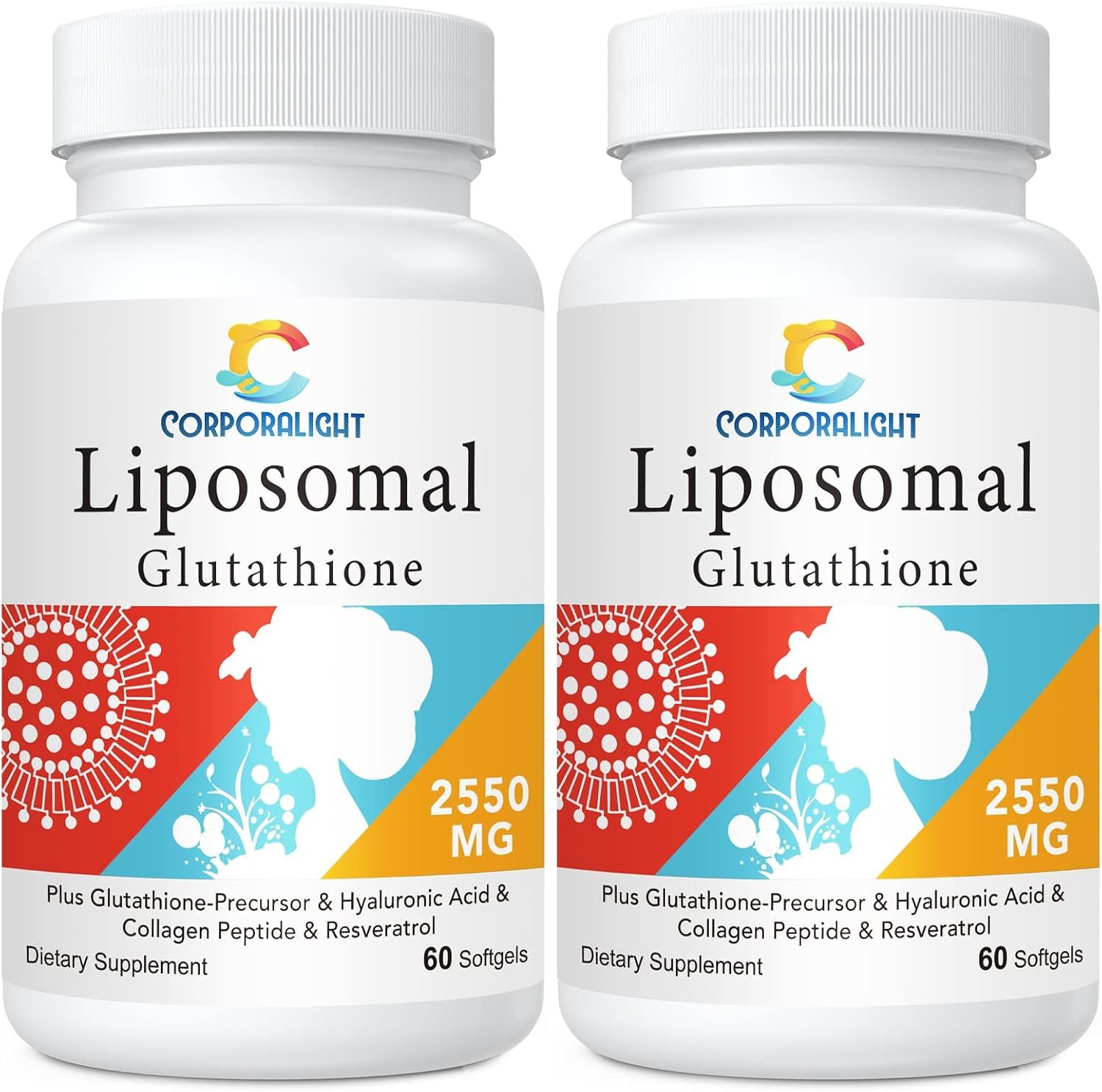 Liposomal Glutathione Supplement, Active-Form L-Glutathione, 120 Softgels
