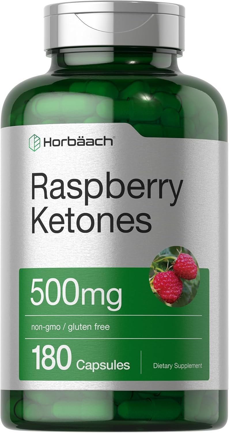 Horbäach Raspberry Ketones | 500mg | 180 Capsules