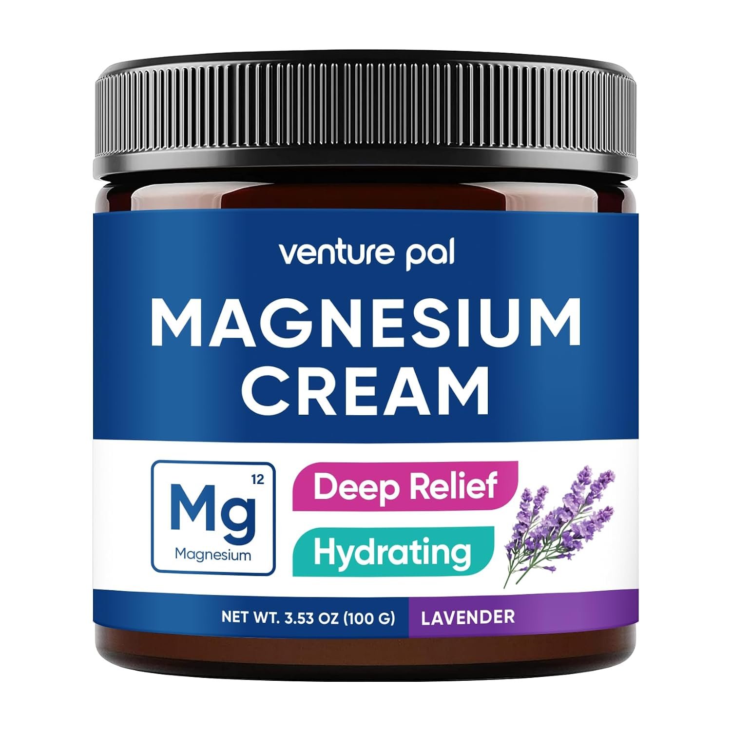 Venture Pal Topical Magnesium Cream, Highly Concentrated Magnesium Lotion