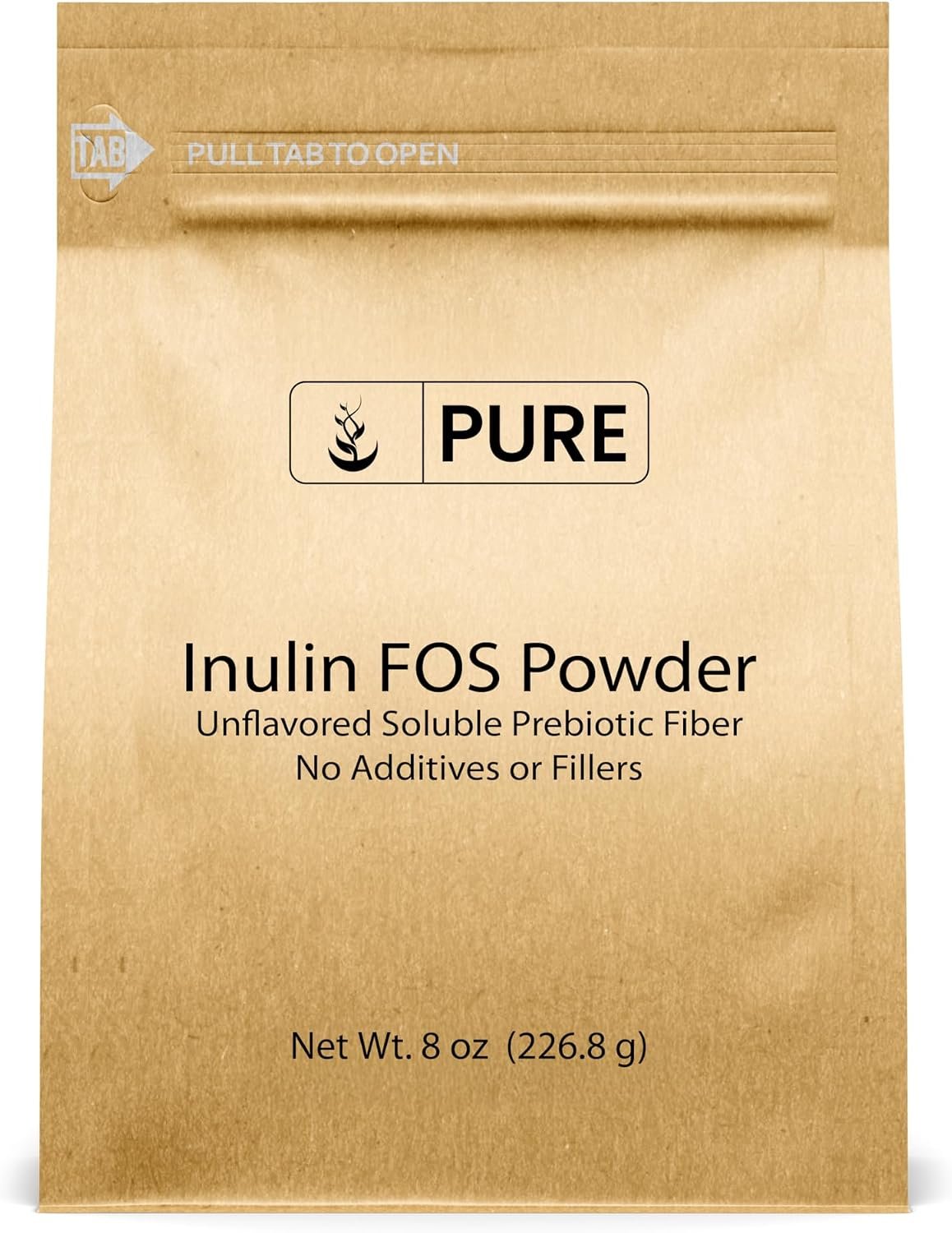 Pure Original Ingredients, Inulin Fos Powder, 8 Oz
