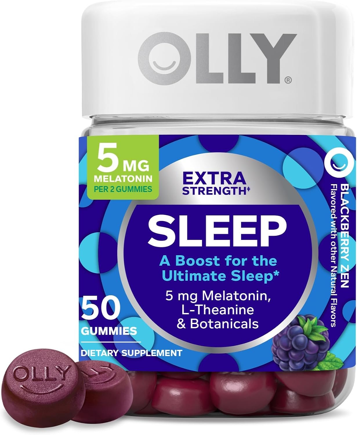 OLLY Extra Strength Sleep, Occasional Sleep Support Supplement – 50 Count