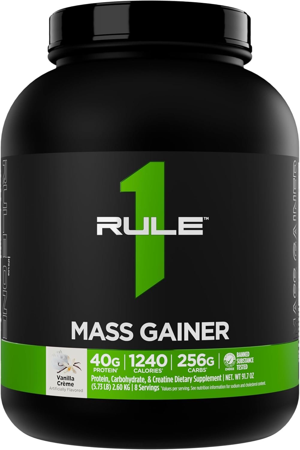 Rule 1 Proteins Mass Gainer, Vanilla Crème, 8 Servings