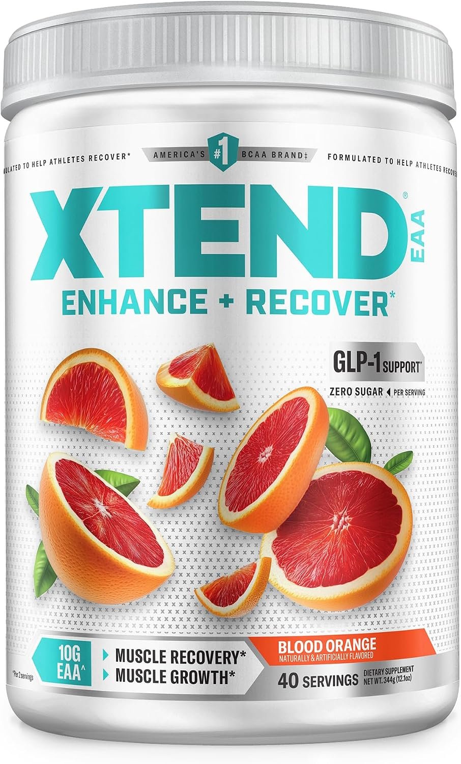 Xtend EAA + BCAA Powder with 10g EAAs, Blood Orange, 40 Servings