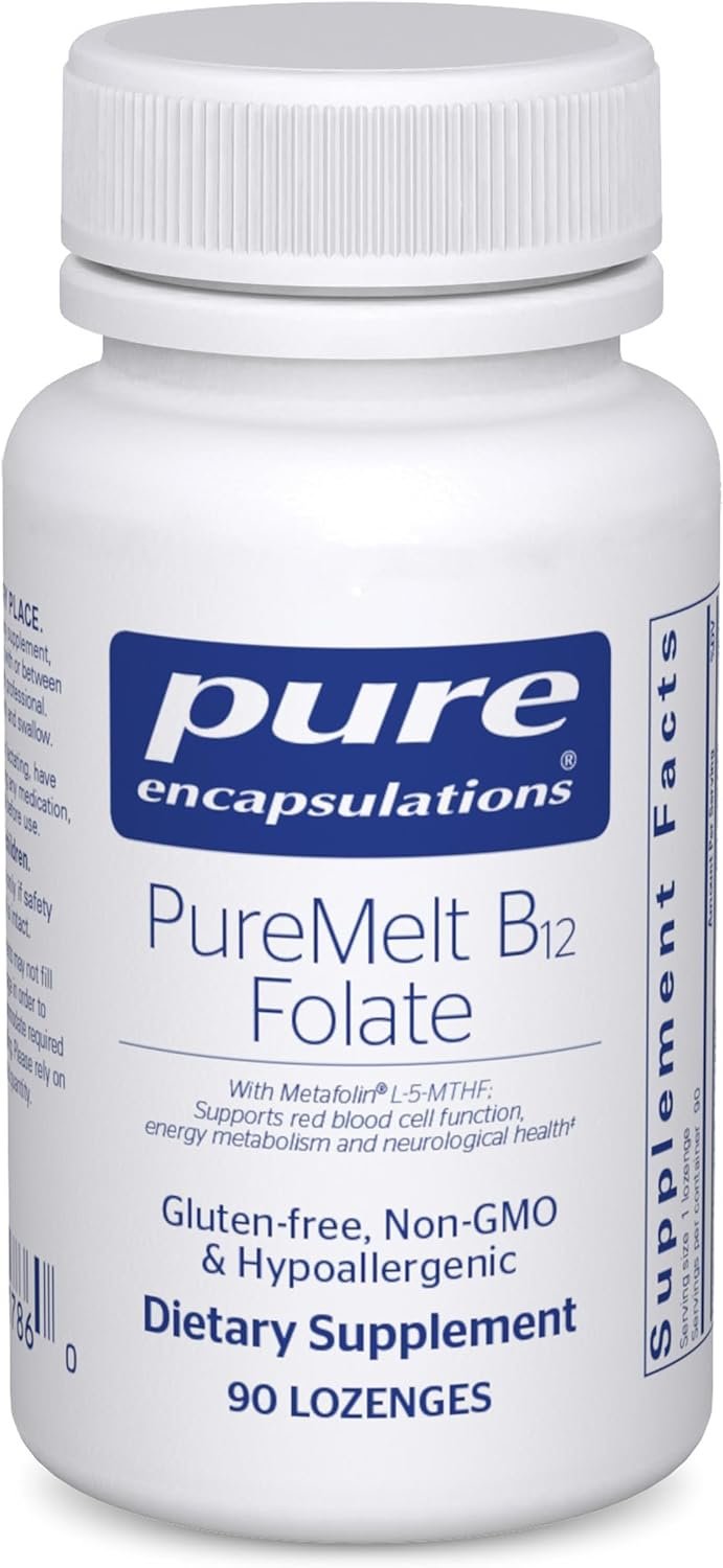 Pure Encapsulations PureMelt B12 Folate, 90 Lozenges