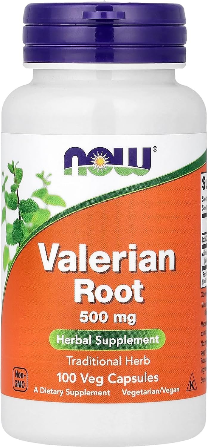 NOW Foods Valerian Root, 500mg, 100 Capsules