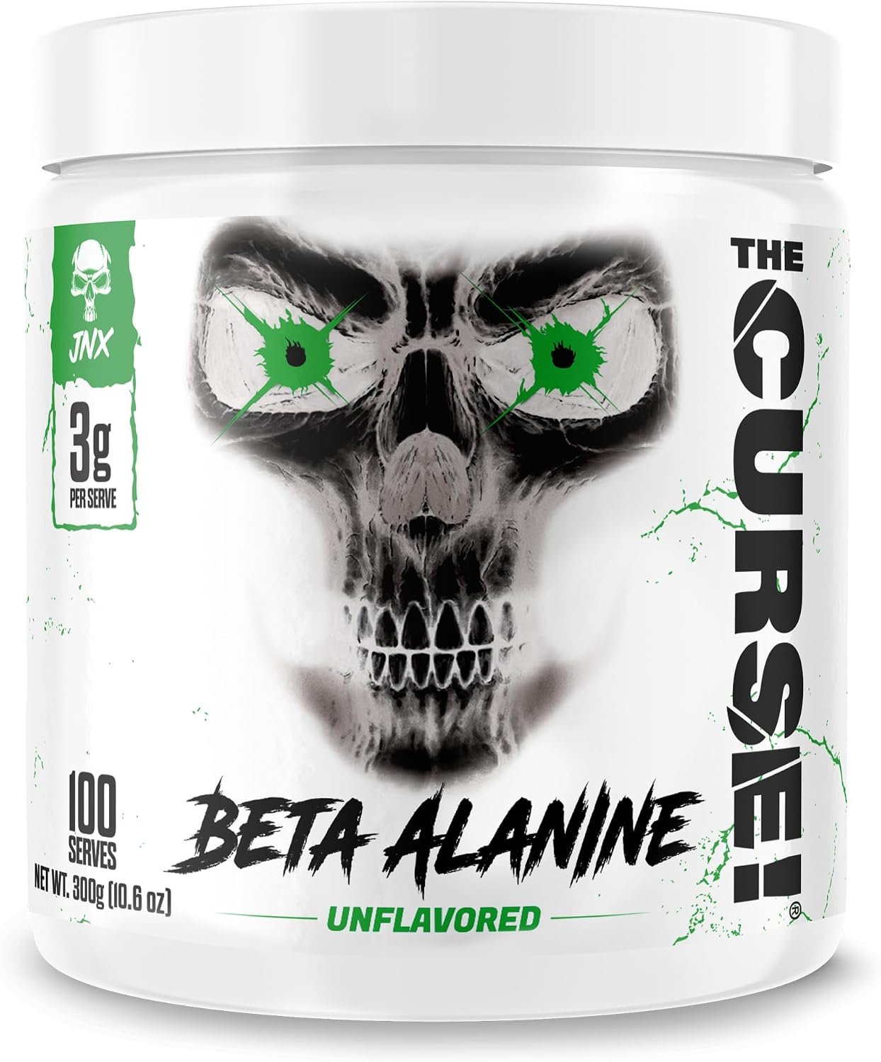 JNX SPORTS The Curse Pre Workout Beta Alanine Powder 100 Servings Non-GMO