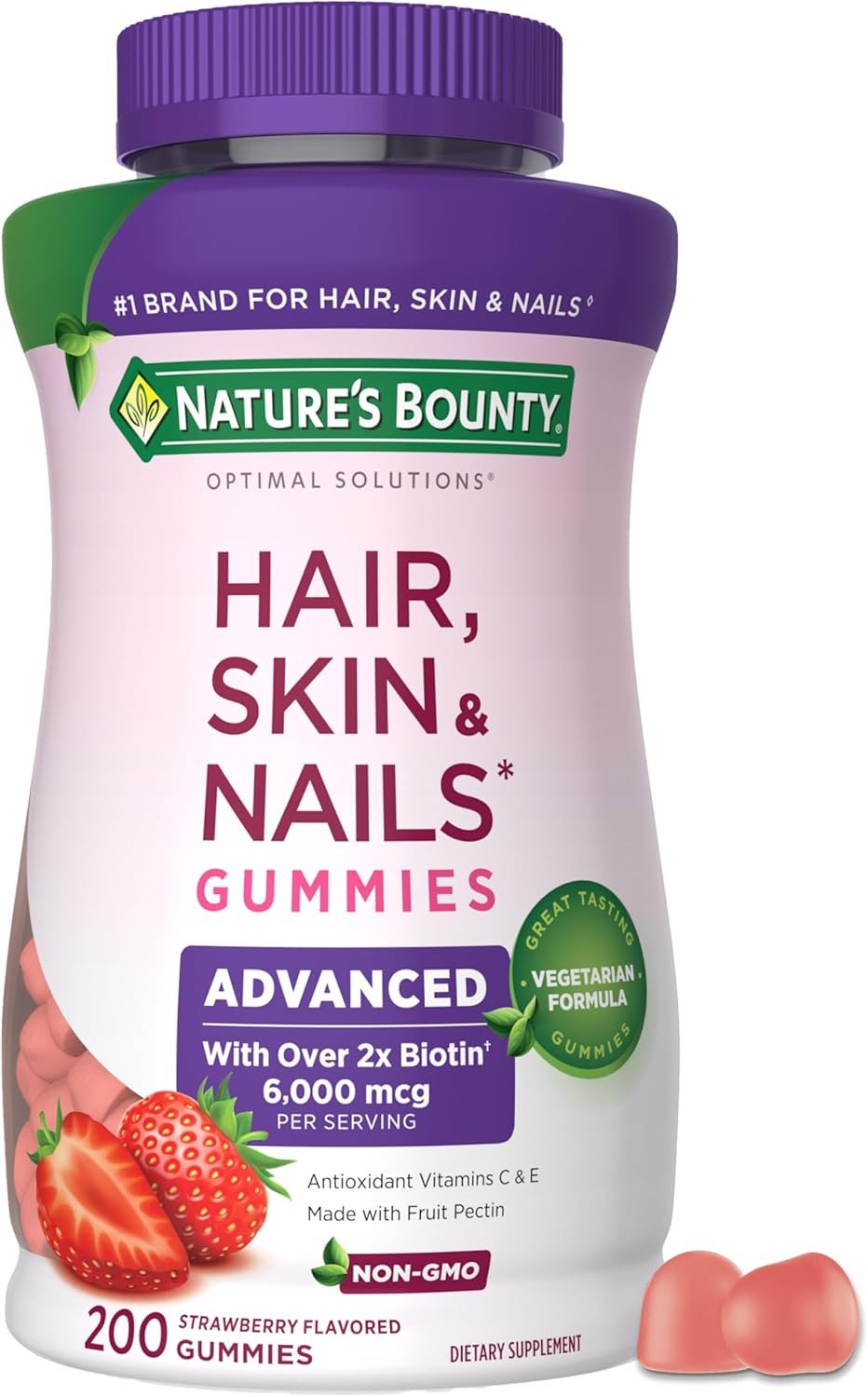 Nature’s Bounty Optimal Solutions Advanced Hair, Skin & Nail Pectin Gummies