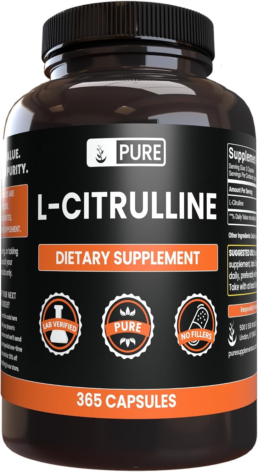 PURE ORIGINAL INGREDIENTS, L-Citrulline, 365 Capsules
